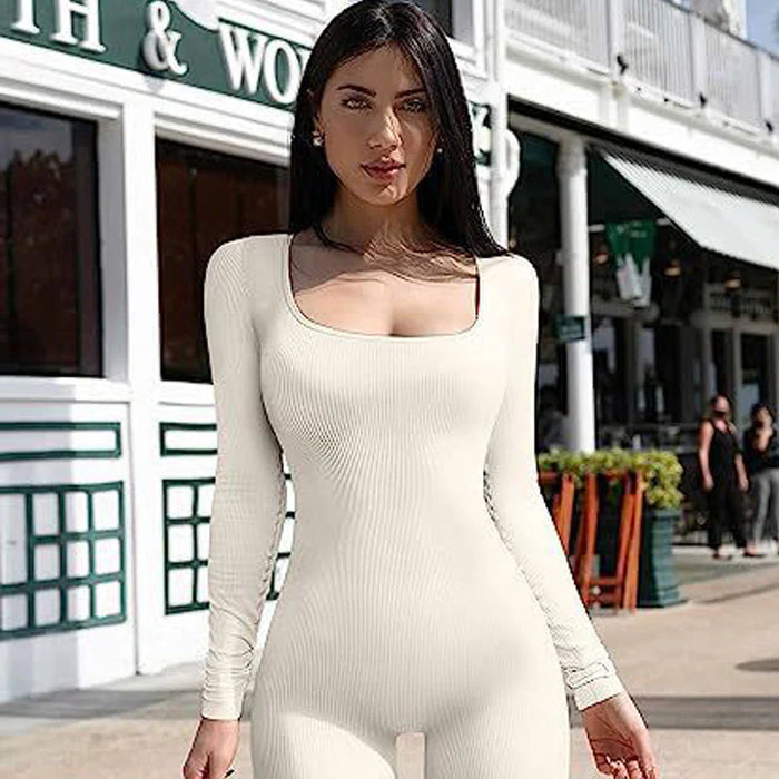 Seamless Long-Sleeve Jumpsuit