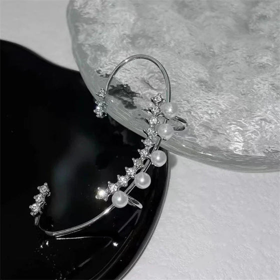 Pearl Crystal Ear Cuff
